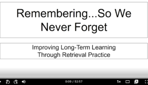 Improving Retrieval Practices